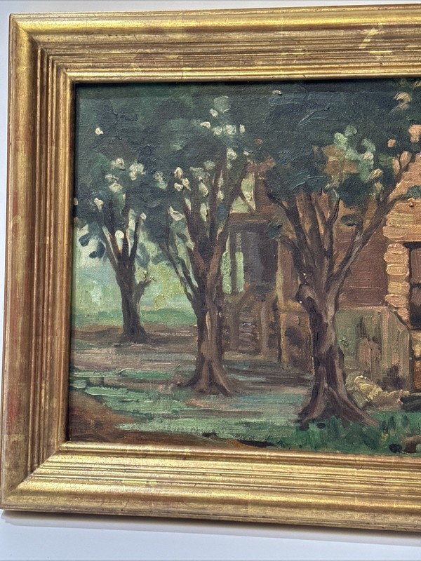 ANTIQUE IMPRESSIONIST PAINTING LANDSCAPE LENARD KESTER CALIFORNIA NEW YORK OIL gallery