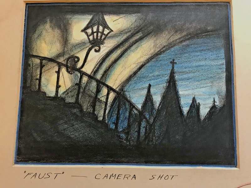 (5) Vintage 1930s Robert Riggs Faust Opera Theater Stage Original Art Paintings gallery