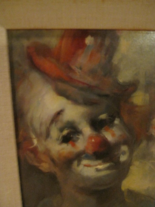 Magnificent Signed Julian Ritter Original Clown Oil Painting gallery