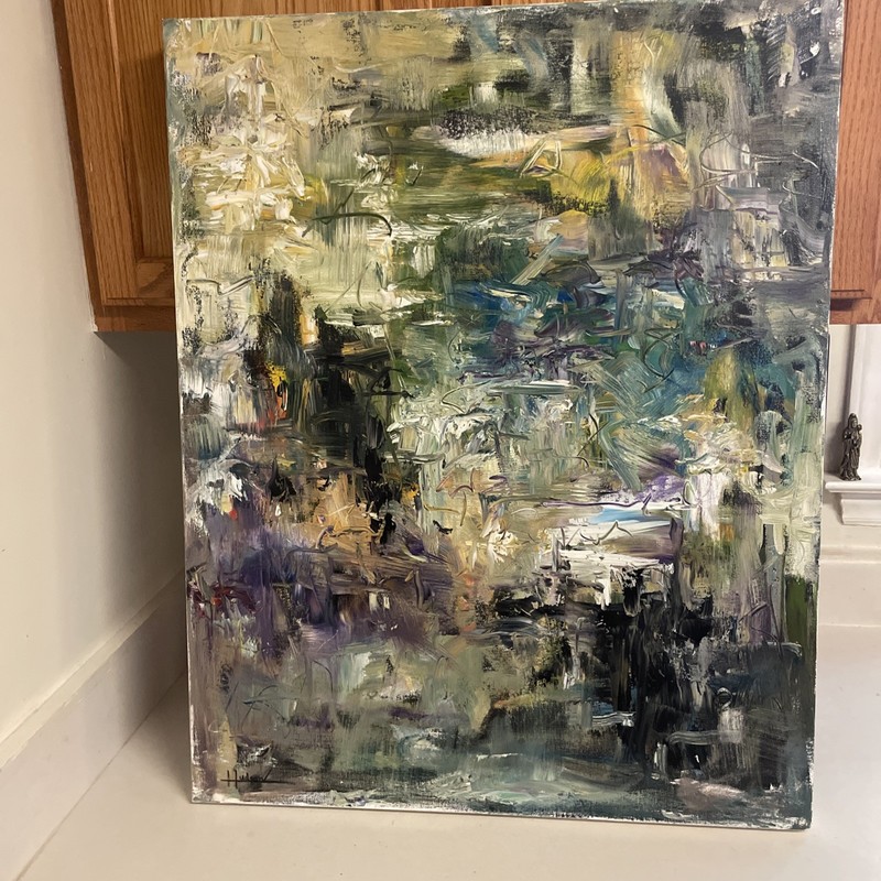 Acrylic Painting Signed 24” X30” EUC