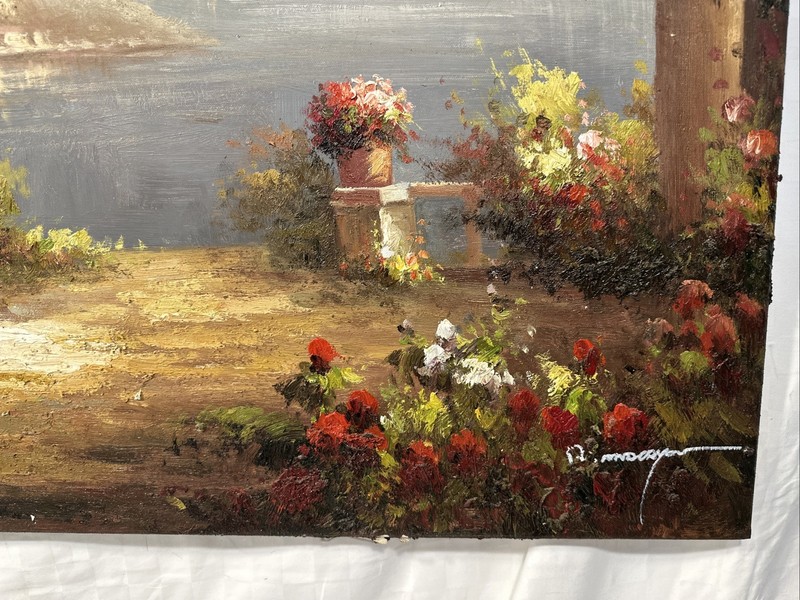 Original Painting Lake Como Impressionist Style Venetian Landscape gallery