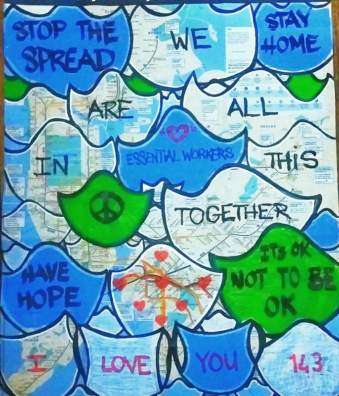 NY GRAFFITI SUBWAY SIGN