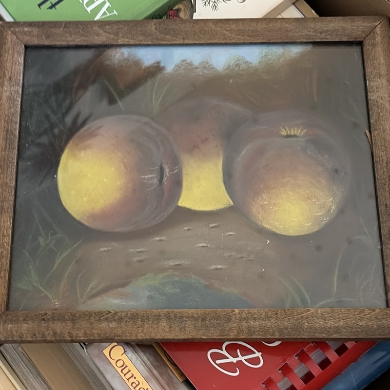 Framed Still Life Fruit Painting (Apples) – Art Food & Drink, Single Piece