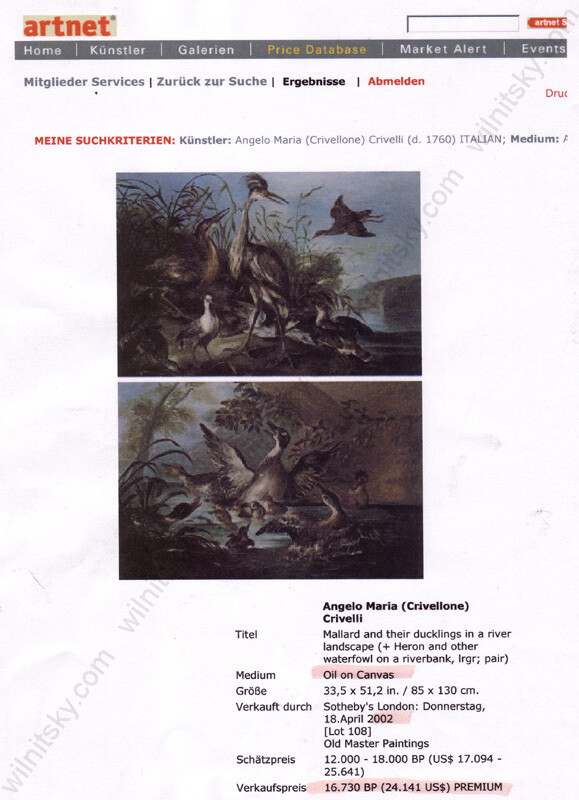 Angelo Maria Crivelli(d. 1730)-Follower, two fine miniatures with birds, 18th c. gallery