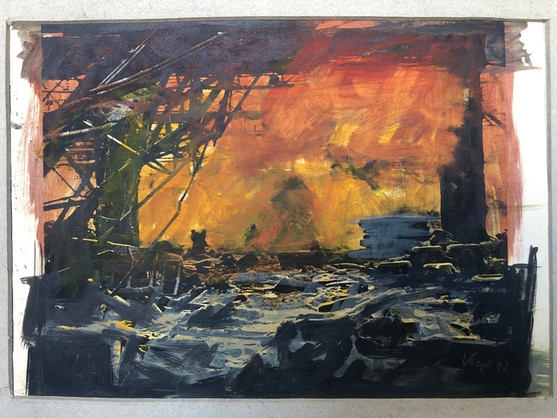 «Berlin ’45», Bundle 1, Stefanie Vogel 1988, Mixed Media, each approx. 24×20 (60×42)