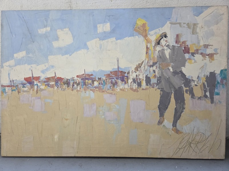 Italo Bottie George Barrel Abstract Expressionist Italian American Orig Painting