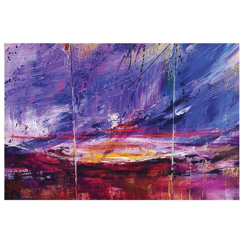 Abstract Art Design by Sarah Wahl 1-Piece Unframed Canvas Drawing Print Abstract