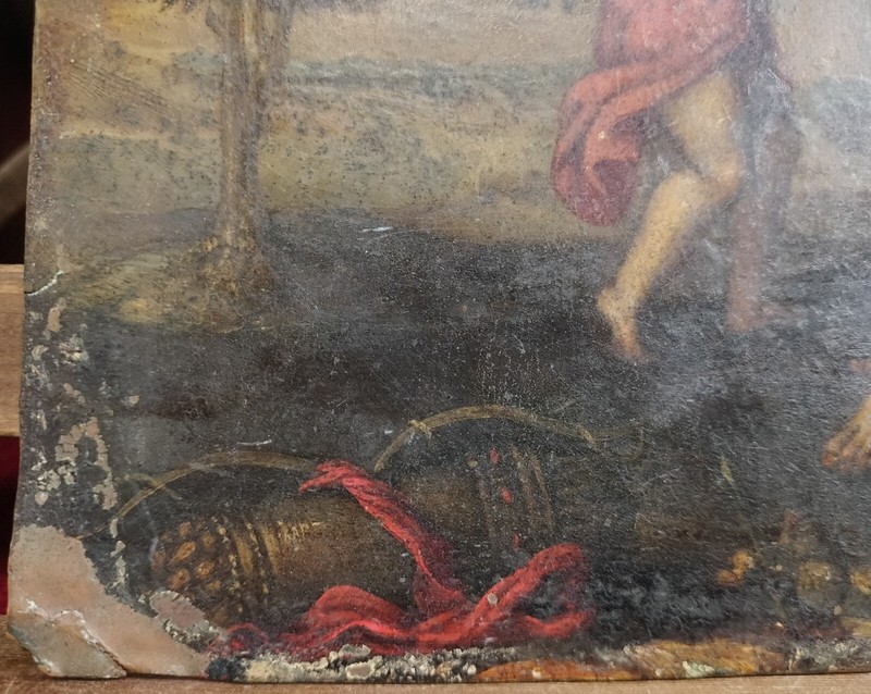 MARTYRDOM OF SAINT SEBASTIAN. OIL ON COPPER. UNFRAMED. SPAIN. 17TH CENTURY gallery