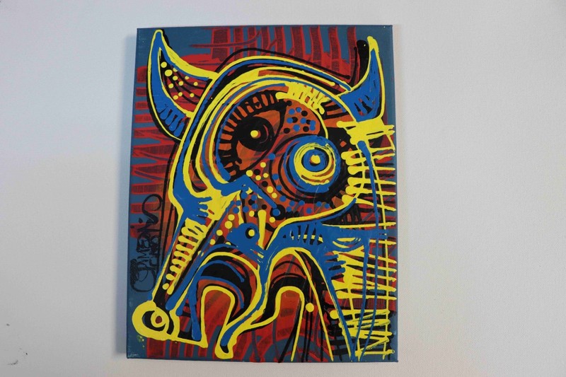 Original Painting (COA) SIMEON GONZALES Art studio in Maryland /100% Quality++++