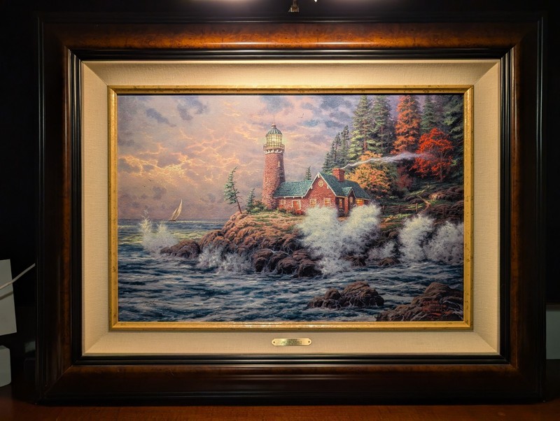 thomas kinkade Courage signed framed S/N Canvas 18"X27" gallery