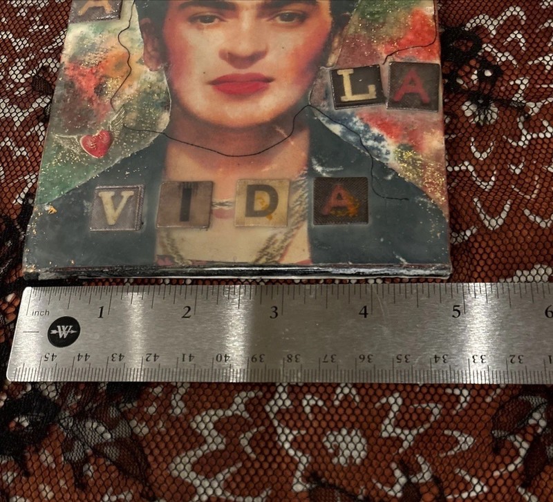 Original Encaustic Art Piece of Frida Kahlo gallery