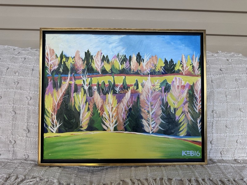 Enchanted Forest Trees Canvas Painting