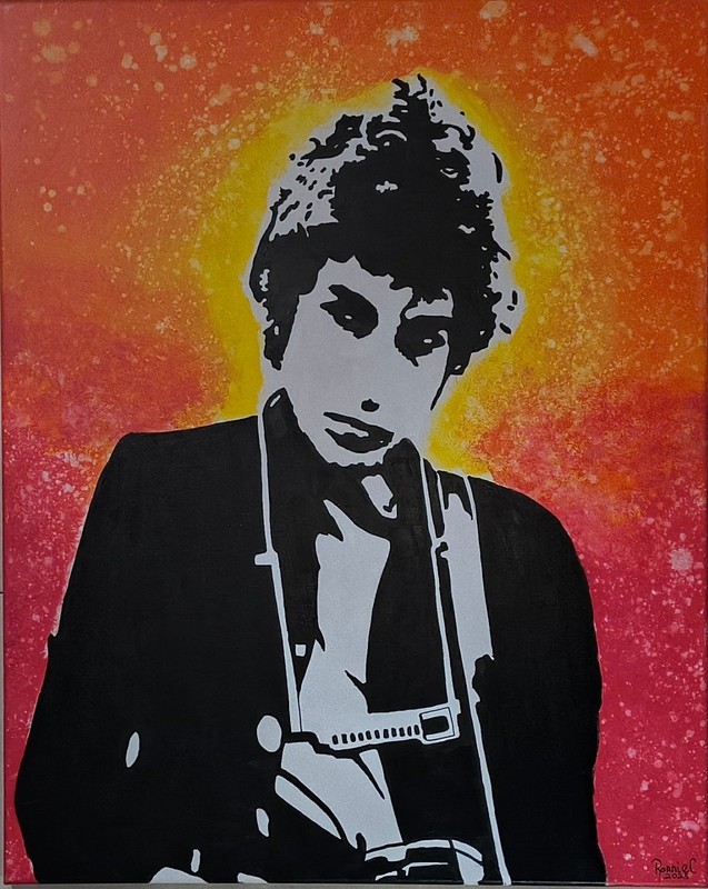 24×30 Painting Of Bob Dylan