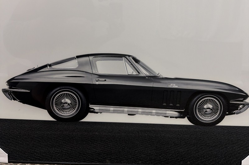 Large Framed Classic Corvette Sting Ray Wall Art Print Glass Picture Frame 25×35