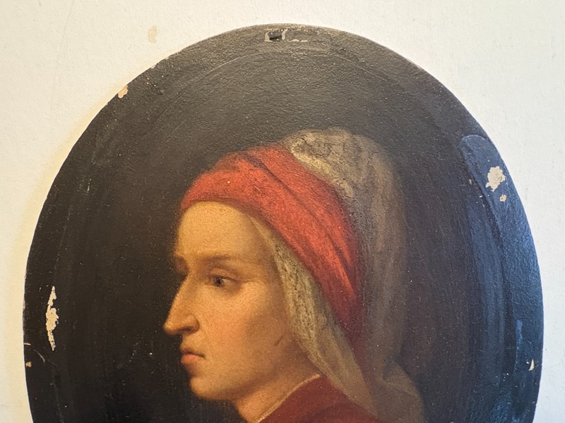 HUDSON RIVER SCHOOL PAINTING SIGNED PORTRAIT OF DANTE gallery