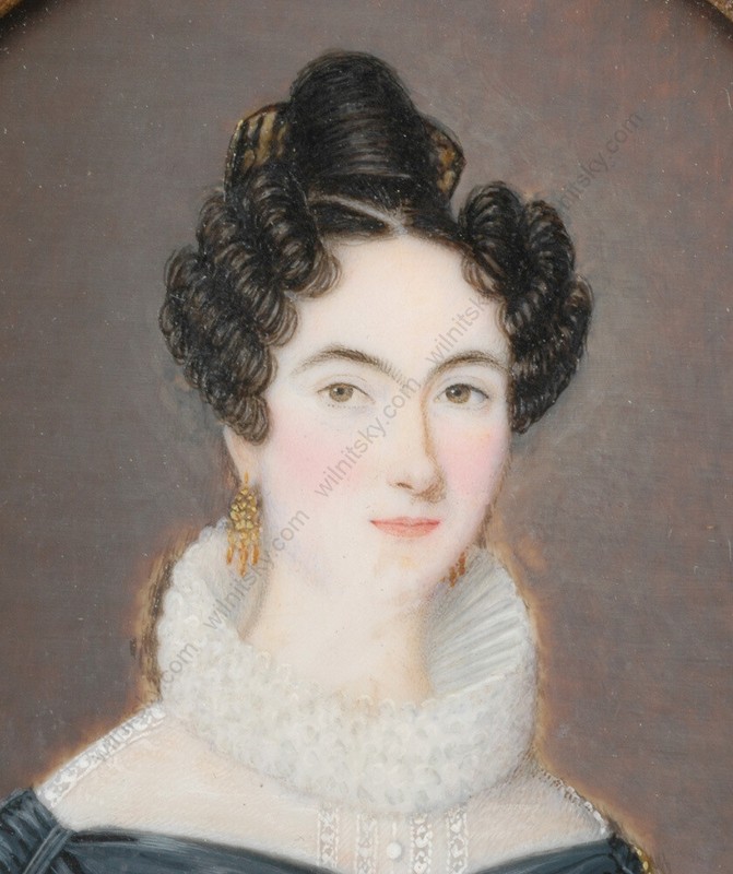 Jean Henri Roust (b.1795) "Portrait of a lady" fine miniature, 1831 (m) gallery