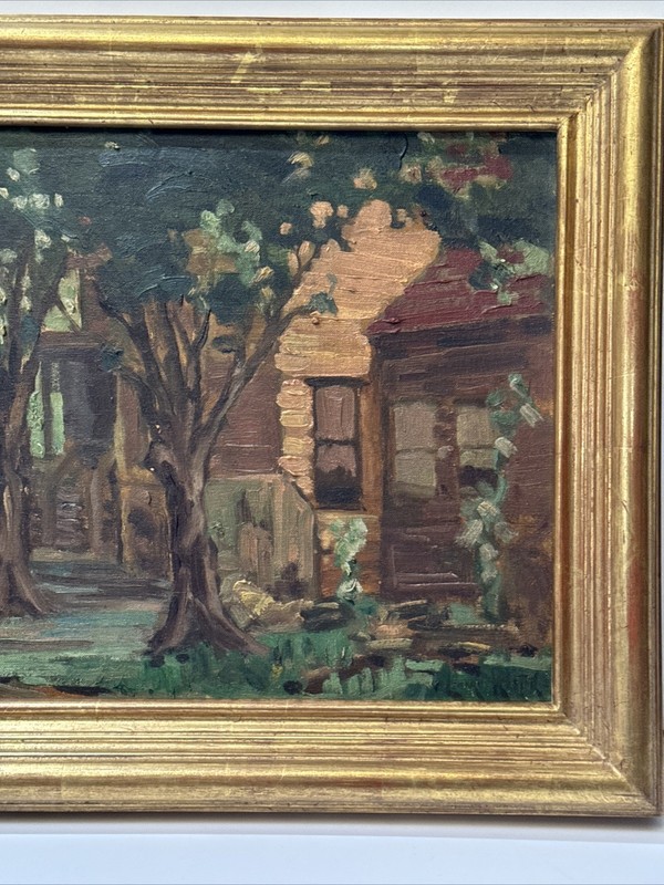 ANTIQUE IMPRESSIONIST PAINTING LANDSCAPE LENARD KESTER CALIFORNIA NEW YORK OIL gallery