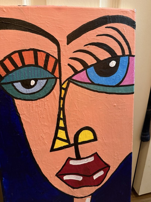 2 JUSTO Original Abstract 12x24 Collection Acrylic on canvas BOGO gallery