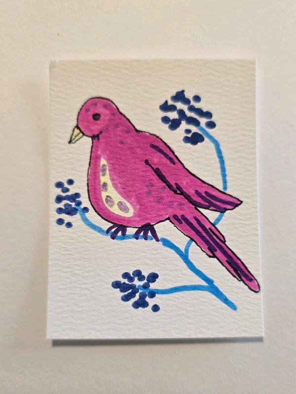 ACEO Original Art Painting 2.5×3.5 Inches