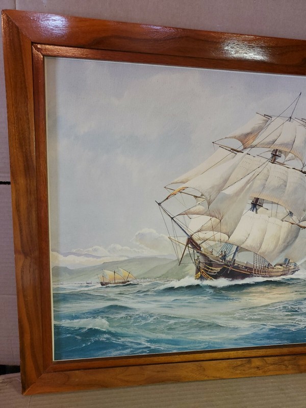 William Frederick Mitchell Naval / Merchant ship LITHO on CANVASS Framed #1 gallery