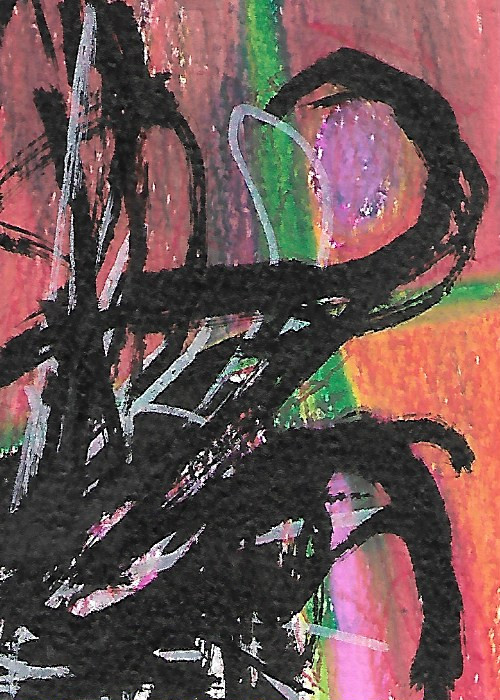 ACEO ATC CARD «K’talknesh» REASOR Original Abstract Painting 2.5×3.5