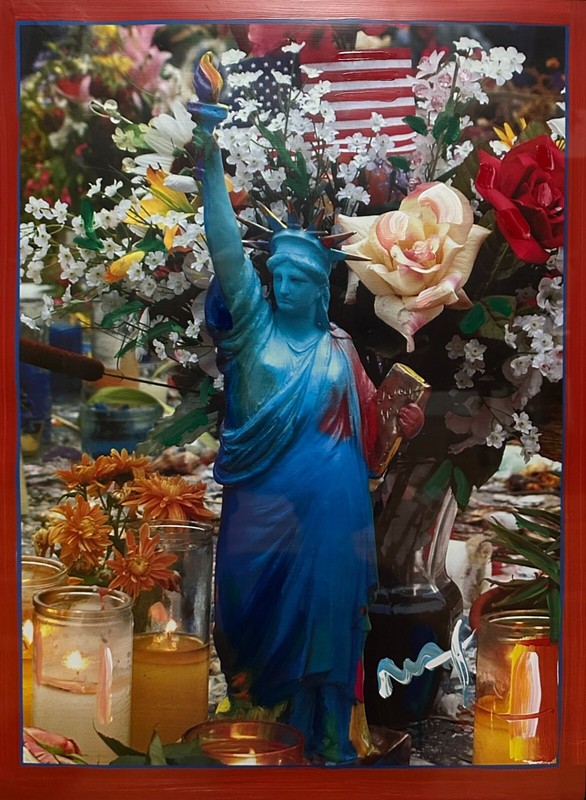 Land of the Free, Home of the Brave by Peter Max. Mixed Media With Acrylic Paint