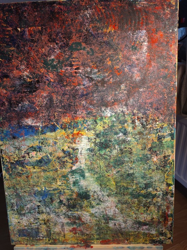 Abstract art «Nature Wild «- 34 Inches