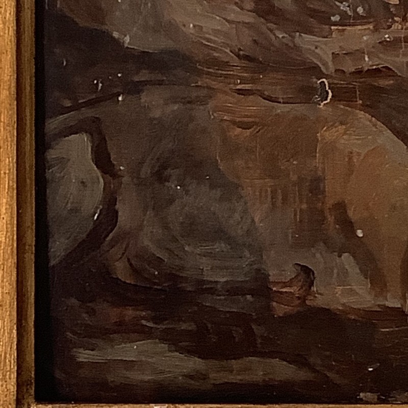Theodore GERICAULT - Antique French Oil 1820's - Study of Lying Borzoi Dogs gallery