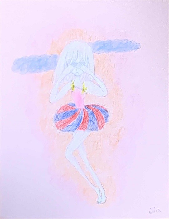 Noriko Ito «Untitled» Crayon and Pencil on Paper Signed