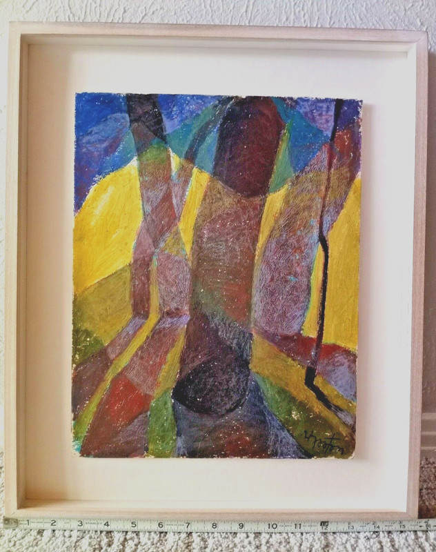New Mexico Artist Robert Hooton Original Signed Oil Stick