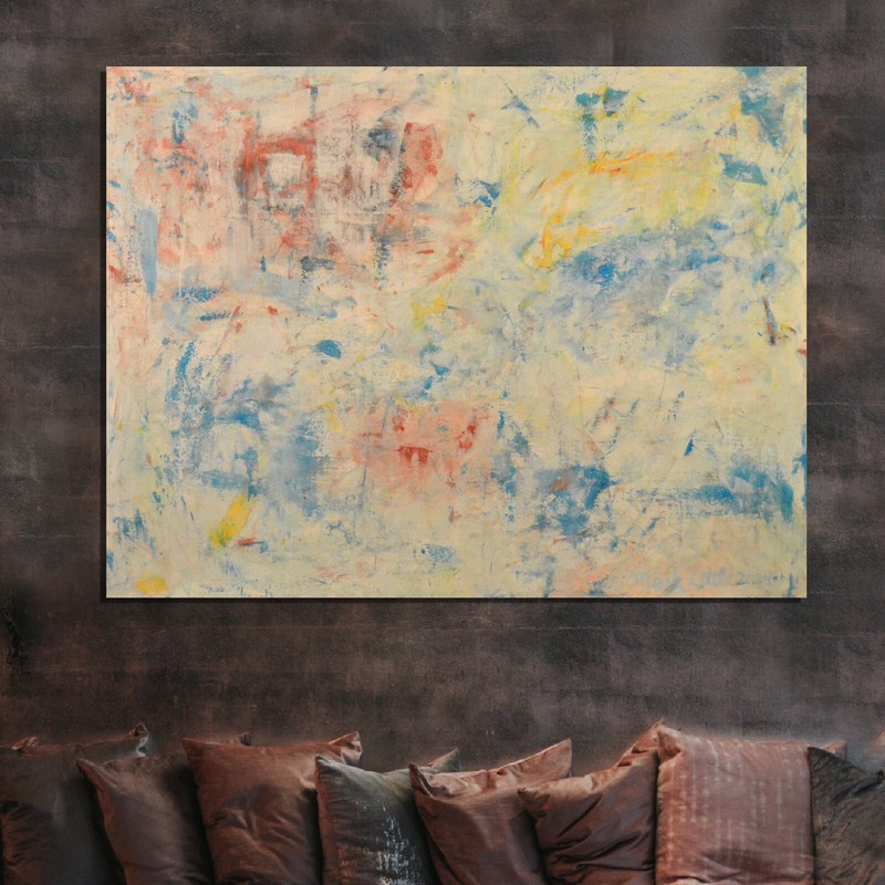 Mark Little￼Professional Canvas￼ Painting 81” X 62”(6ft 9in)Abstract Modern XL gallery