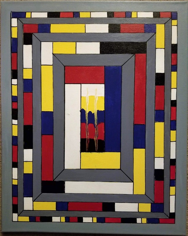 Abstract Acrylic Painting By Artist