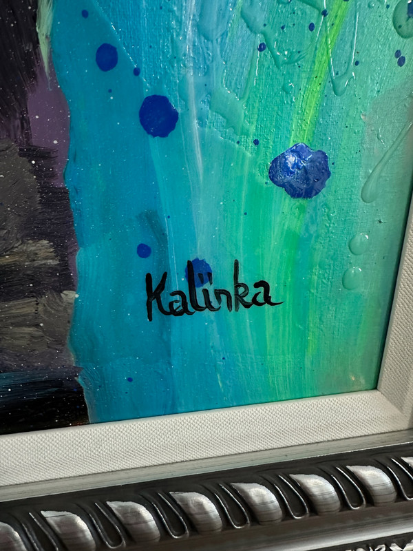 "One of a Kind" Original Kalinka Duaiv "Elephantesque" on Canvas Signed & Framed gallery