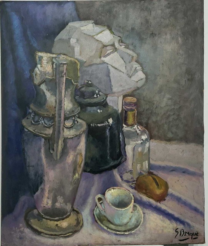 FINE ART by George Braque: Amazing Piece signed / Very Important / Composition