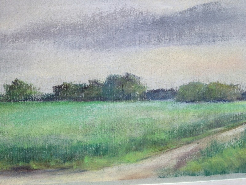 Franz Ehmke *1928 -2018 DDR Painter ° 'Wheatfield. Blankenfelde Lübarser Weg' gallery