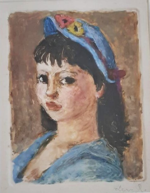 -Painting by Pierre DEVAL.( 1897.1993) .Monotype. v510bis.