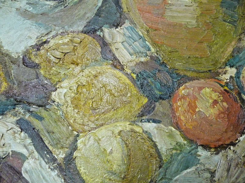 Mid-Century,1954 Still Life Oil Painting,Fridrichs Milts Original,20 X 24,Framed gallery