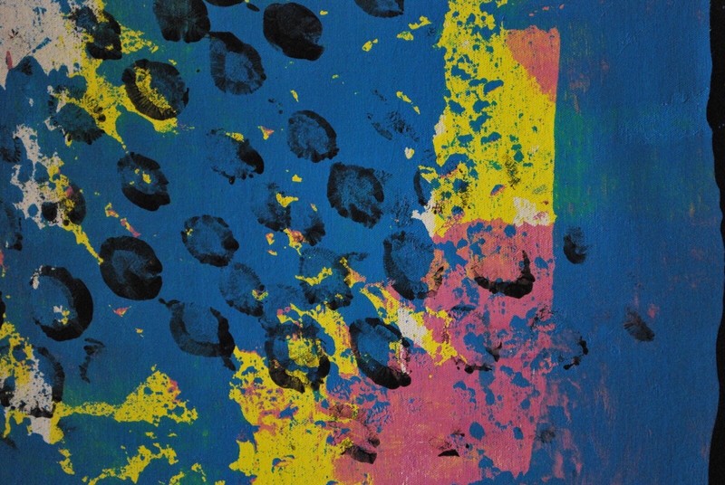 Mark Little, Authentic, original,Painting￼, 81” X 62” Acrylic, Abstract, POP Art gallery