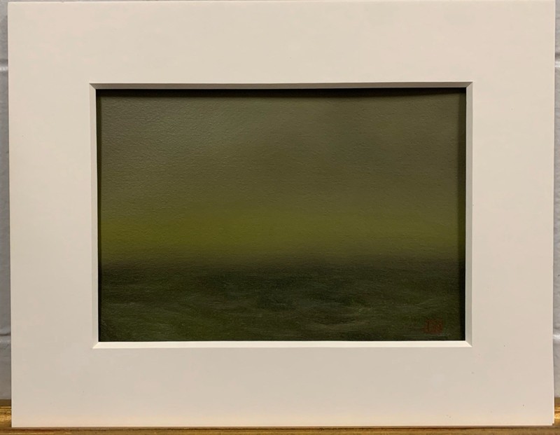 #231 Contemporary Tonalist Oil Painting Seascape Arches Oil Paper gallery