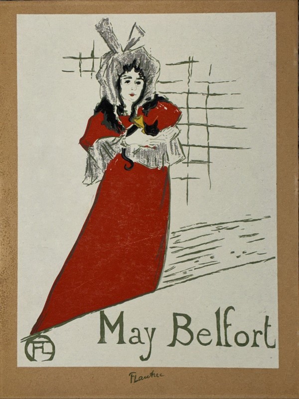 Henri De Toulouse-Lautrec- Lithograph May Belfort Printed In 1957 By Mourlot.