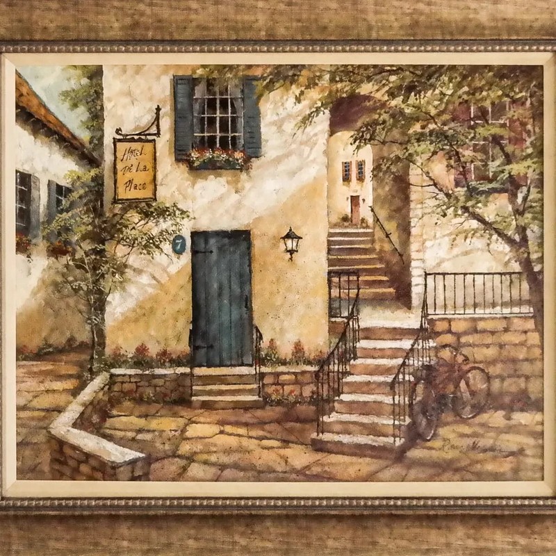 Ruane Manning Original Framed painting. 26" By 22" Exquisite Art Work. gallery