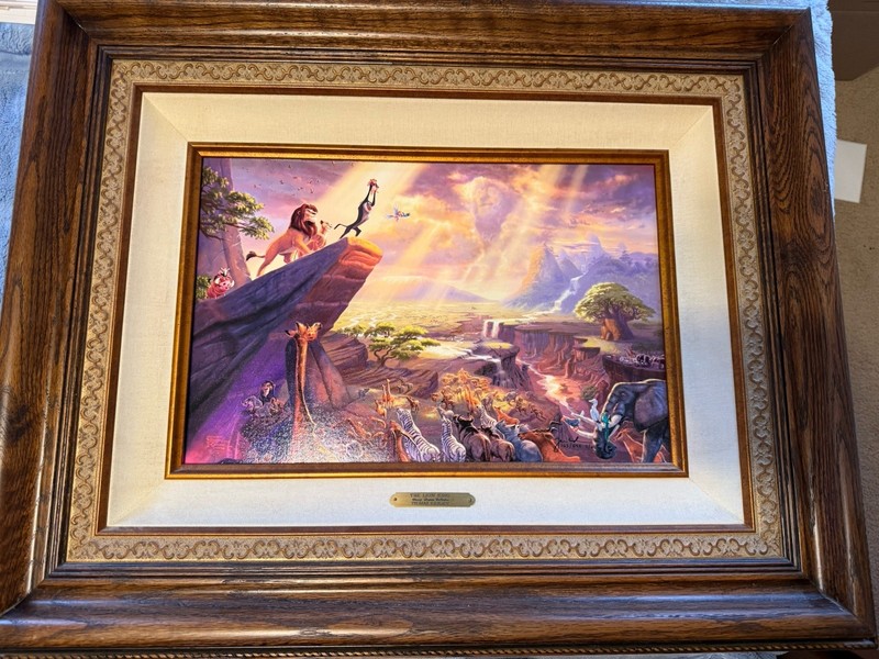 Thomas Kinkade «The Lion King» 12×18 S/N LE Disney Dreams Collection
