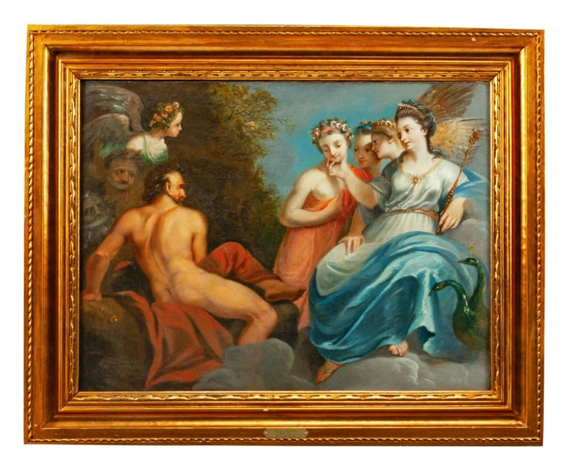 Juno and Vulcan (Aeolus) Oil on Canvas Anton Wilhelm Tischbein German, 1730-1804