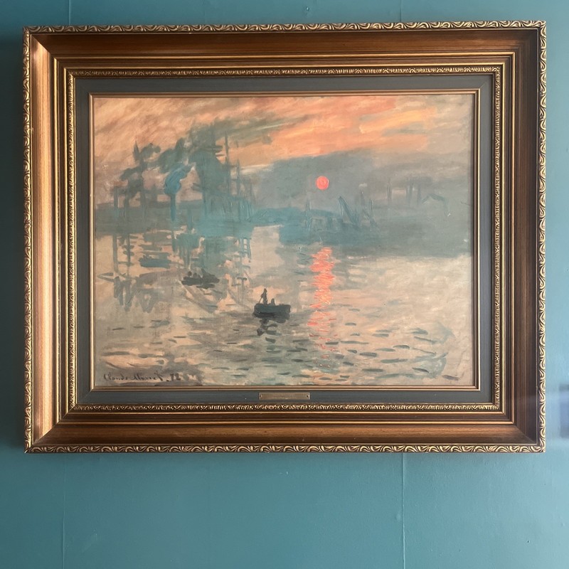 XERART Claude Monet painting on canvas Reproduction Rare IMPRESSION SUNRISE