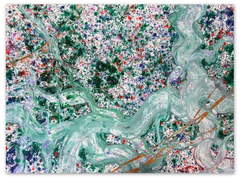 Connectivity by S. Moss — Original painting — 30×40 inch