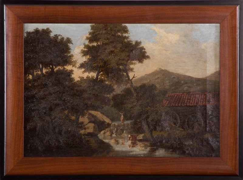 Malheim (American, 19th Century) Framed Signed Luminist Oil Painting, circa.1877