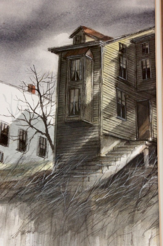 Robert Fabe Original Watercolor Painting Signed Lower Right-Triple Matted-Framed gallery