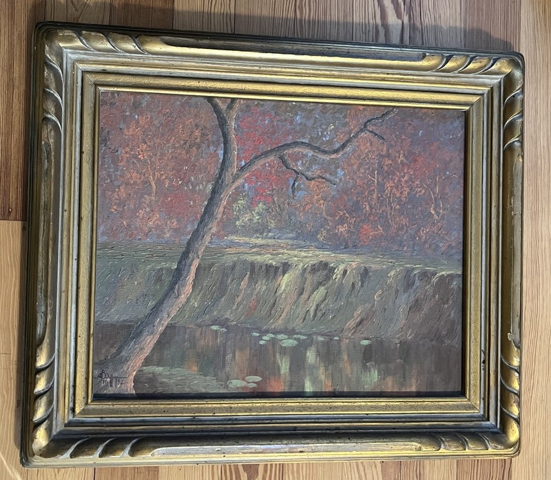 Original oil painting – Texas artist Arthur Bishop Jeffreys – 1932