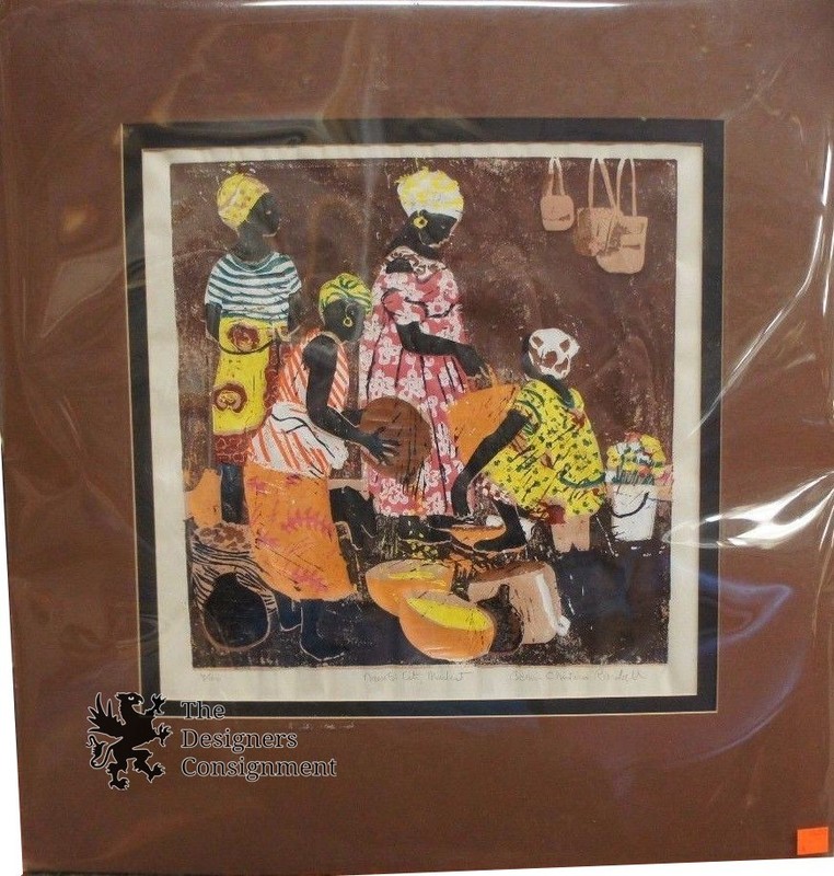 «Nairobi City Market» Bonnie Christina Randall South American African Artwork