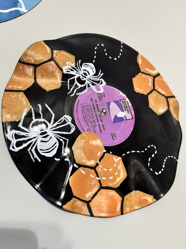 Hand Painted Some Warped Records Vinyl Record gallery